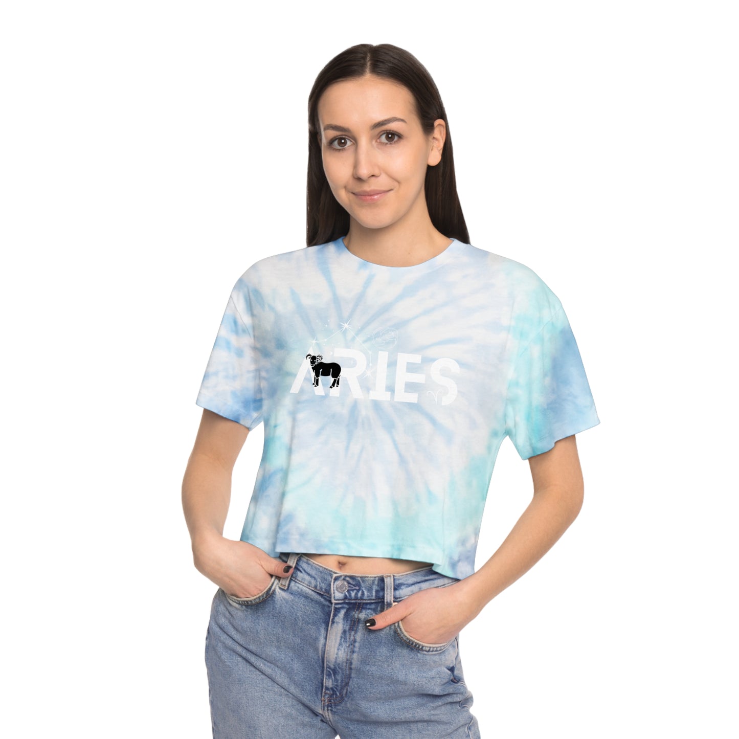 Aries Tie-Dye Crop Tee