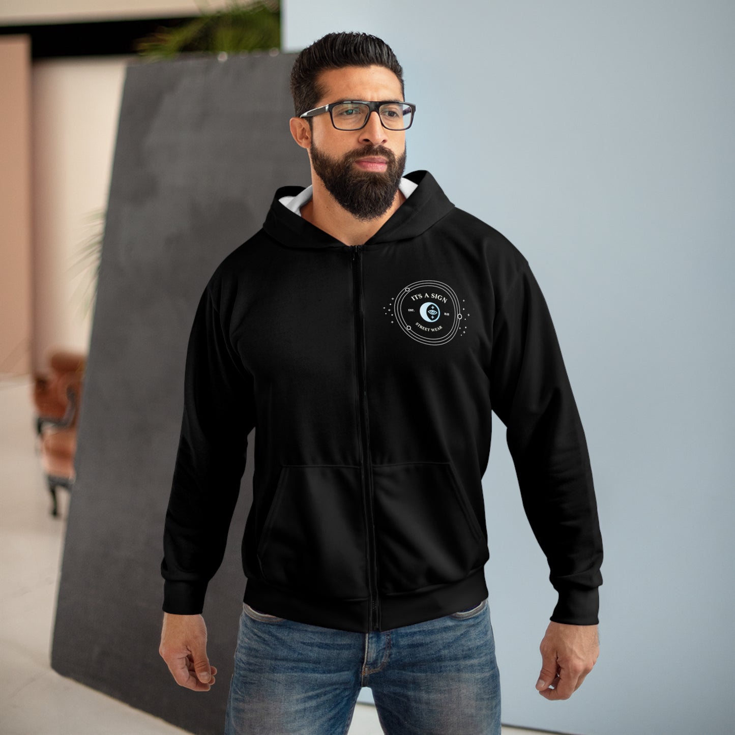 It's A Sign Logo Hoodie (AOP)