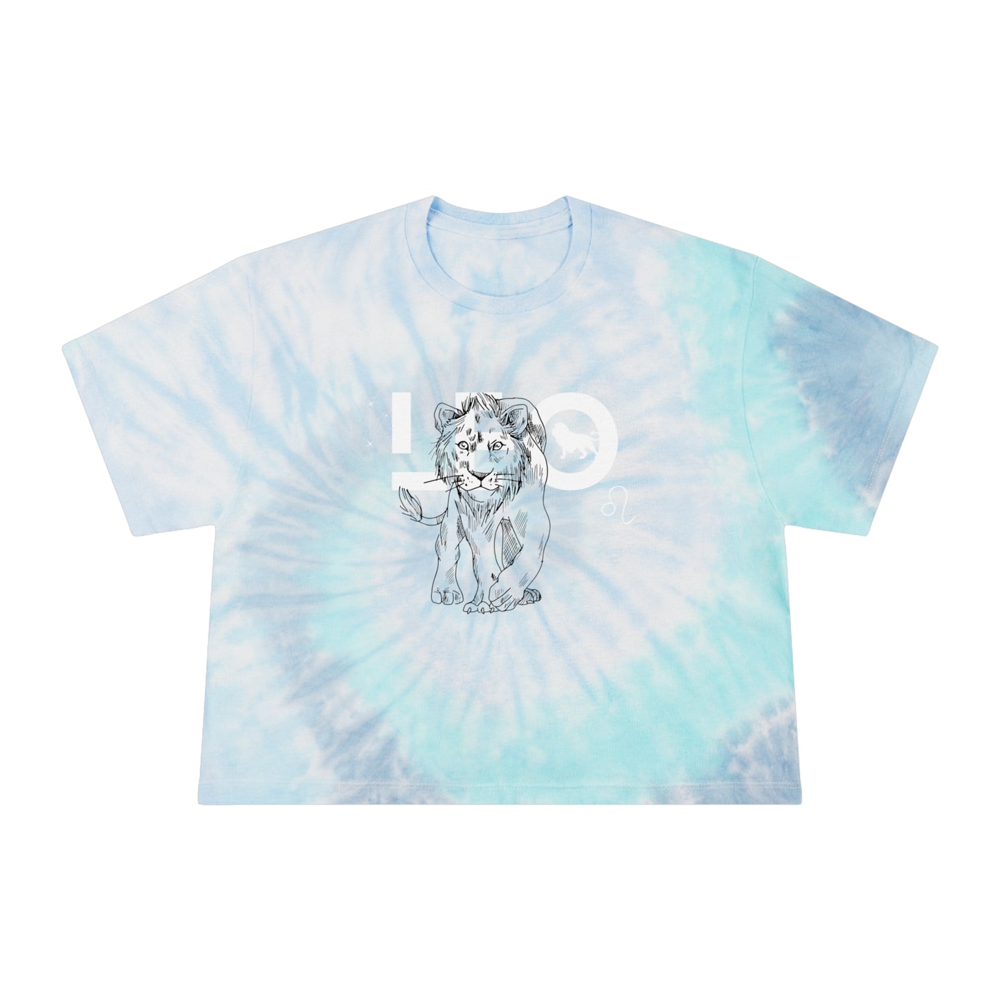 Leo Tie-Dye Crop Tee