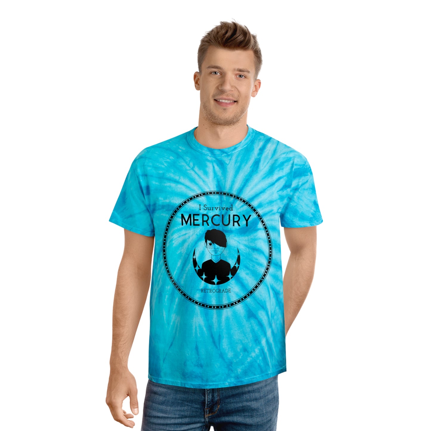 I survived Mercury Retrograde Boy Tie-Dye Tee