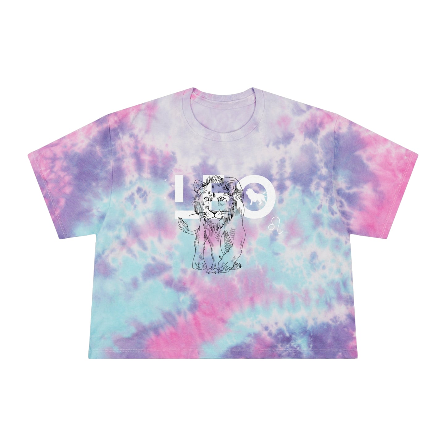 Leo Tie-Dye Crop Tee