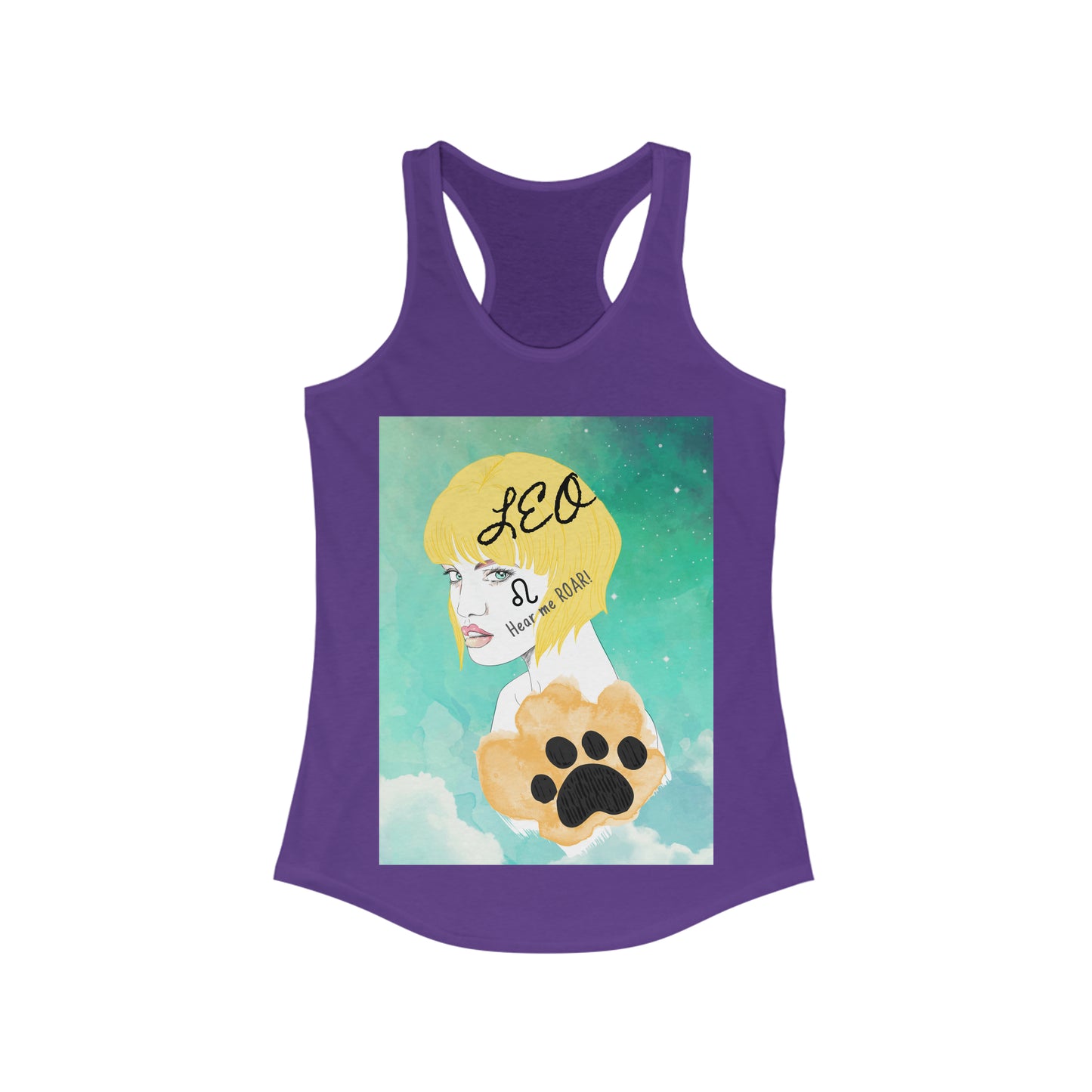 Leo Lady Racerback Tank