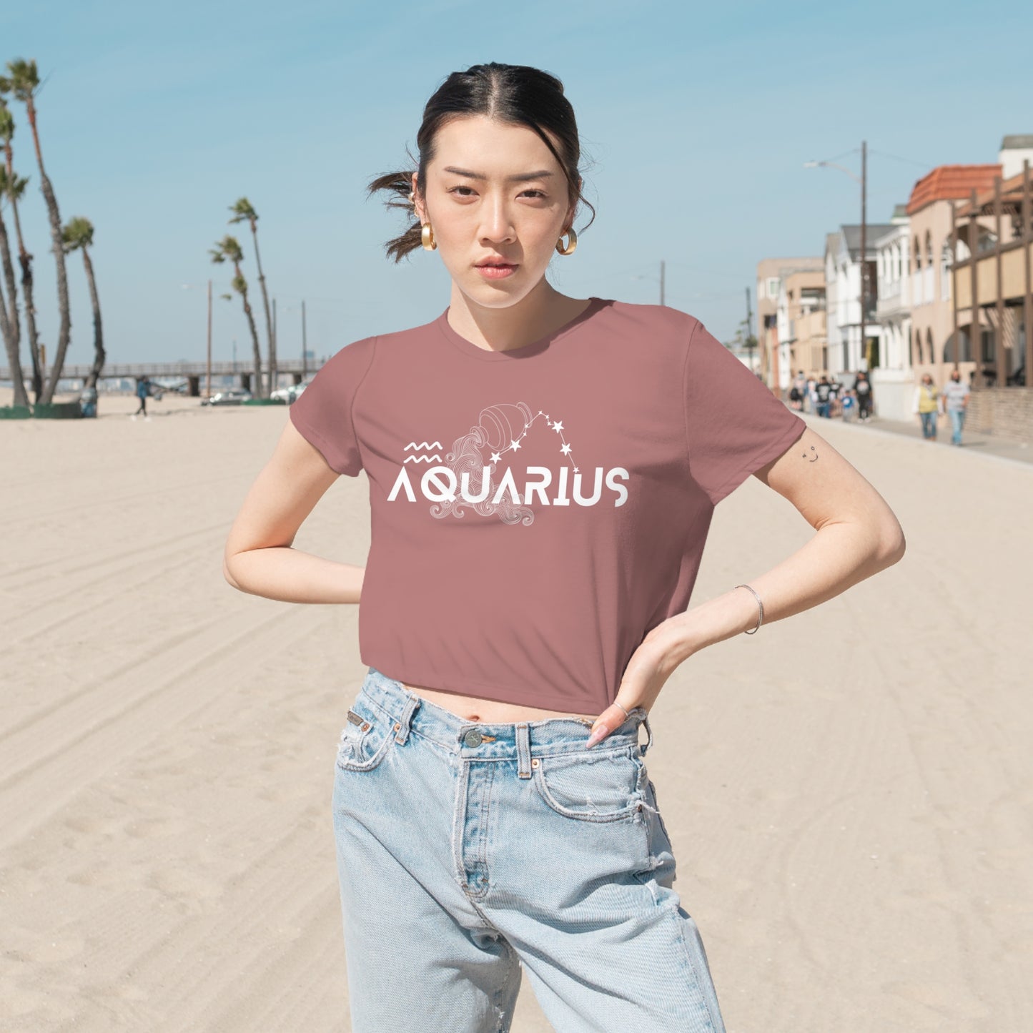 Aquarius Cropped Tee