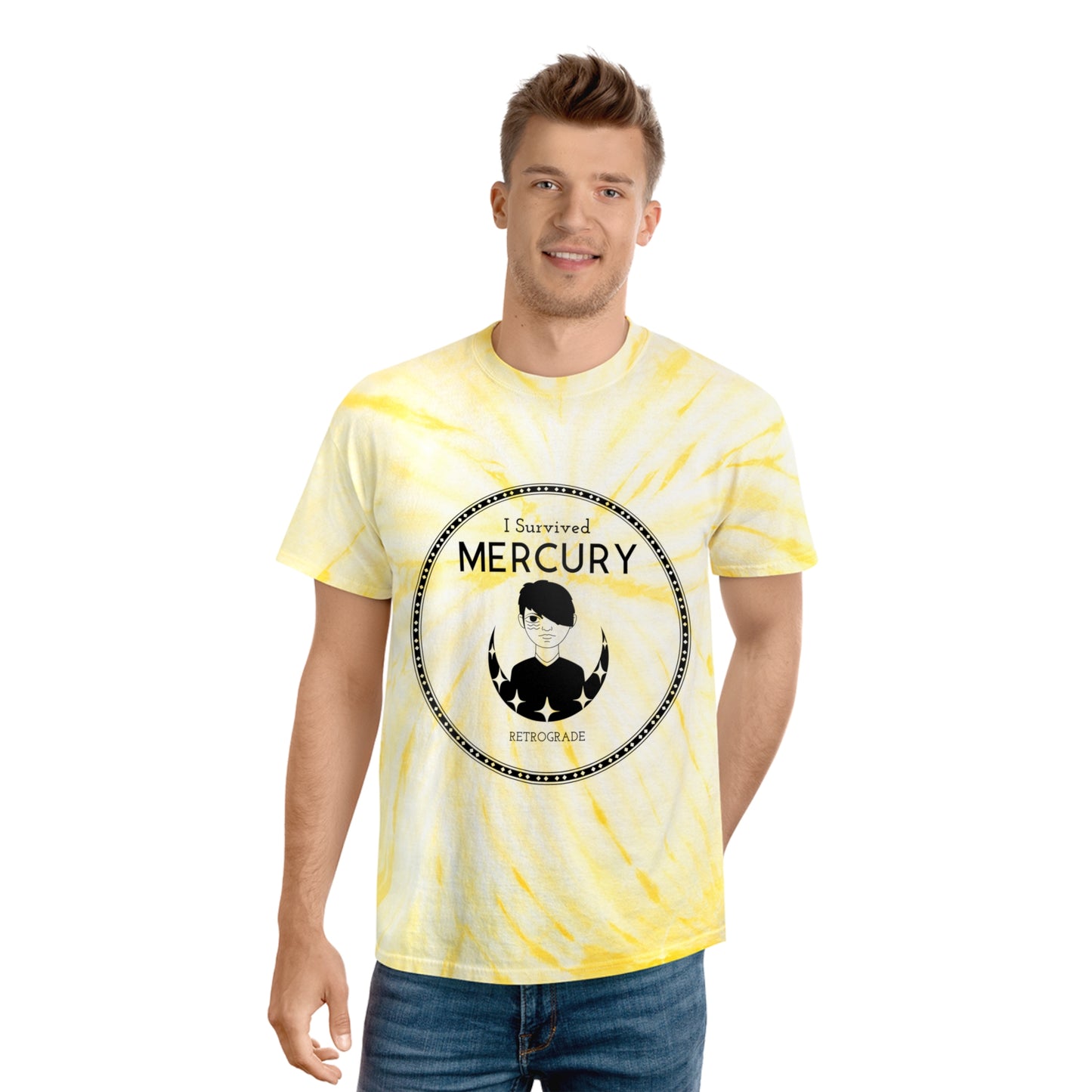 I survived Mercury Retrograde Boy Tie-Dye Tee