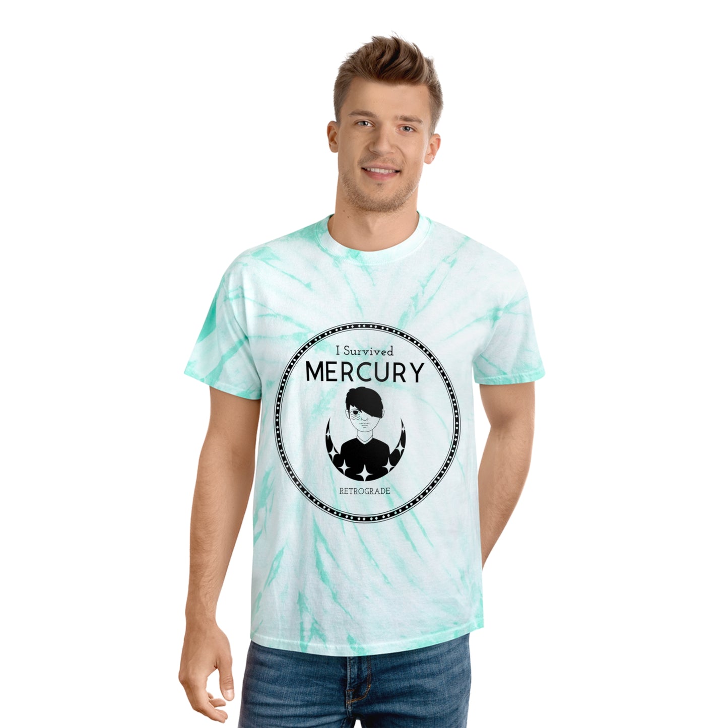 I survived Mercury Retrograde Boy Tie-Dye Tee