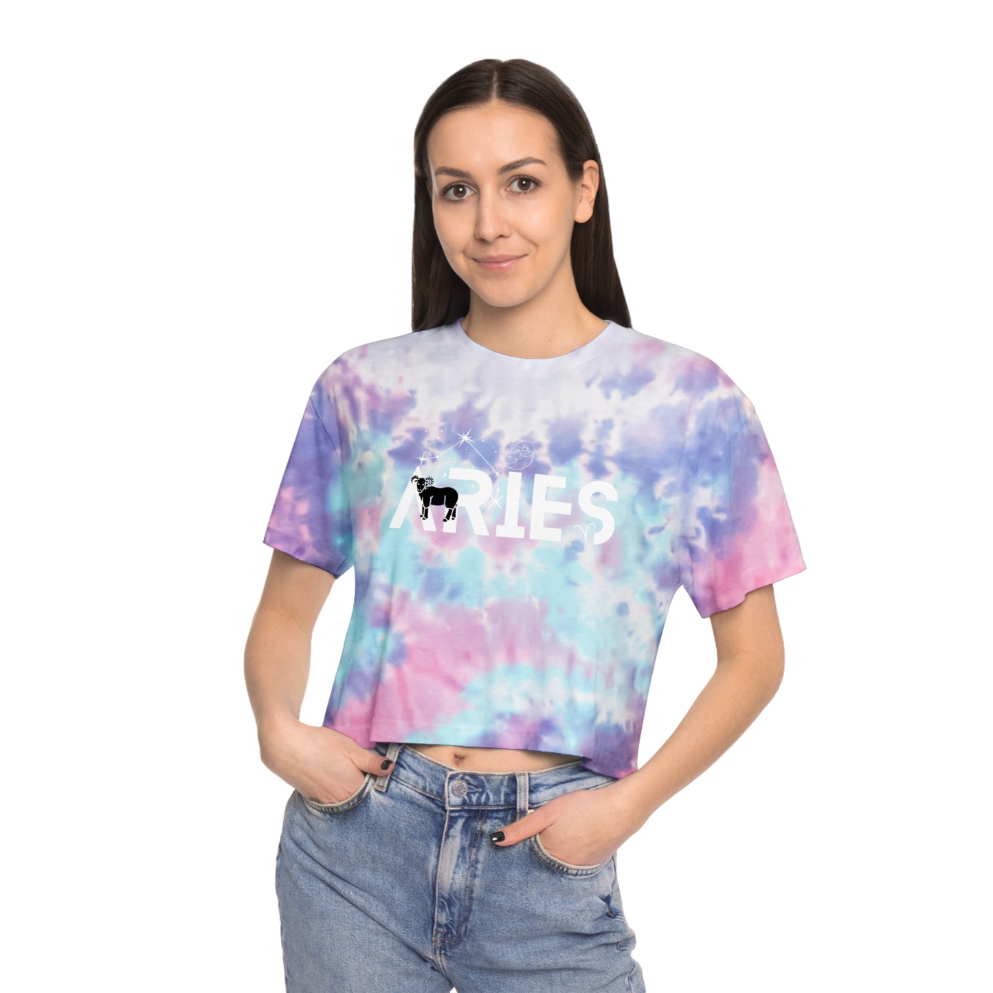 Aries Tie-Dye Crop Tee