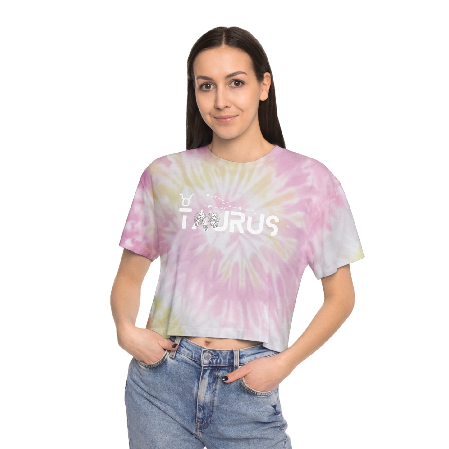 Taurus Tie-Dye Crop Tee