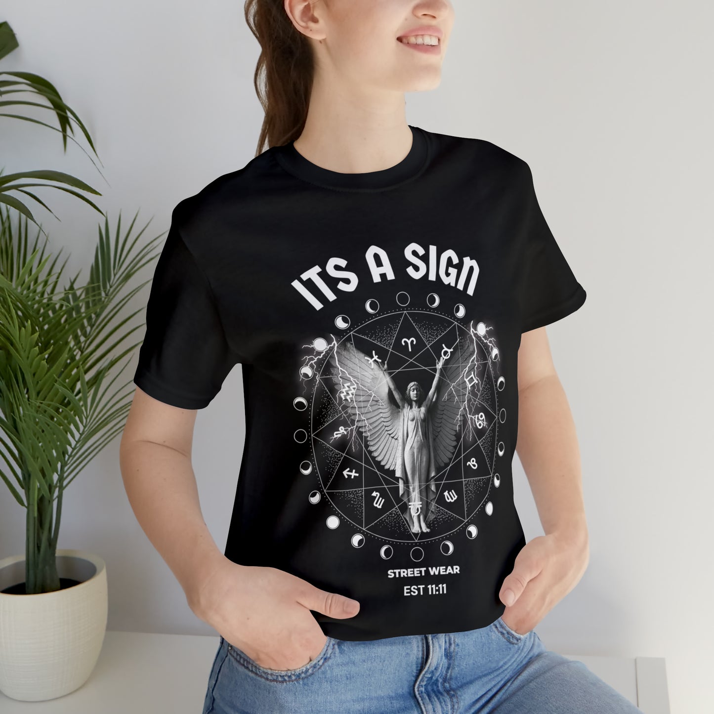 Angel Moon Zodiac Tee