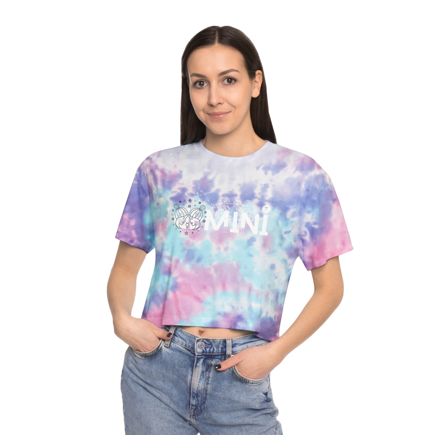 Gemini Tie-Dye Crop Tee