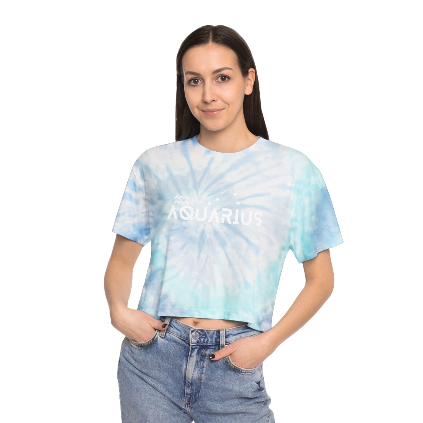 Aquarius Tie-Dye Crop Tee