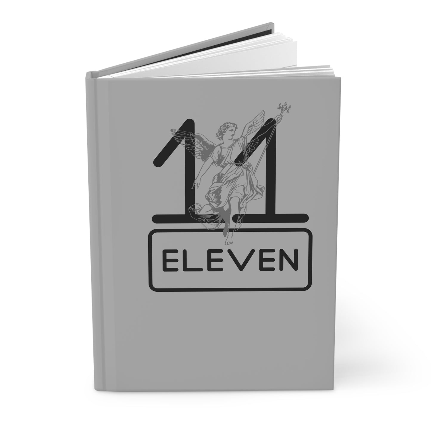 Eleven '11' Hardcover Journal — Minimal Angel Graphic Notebook