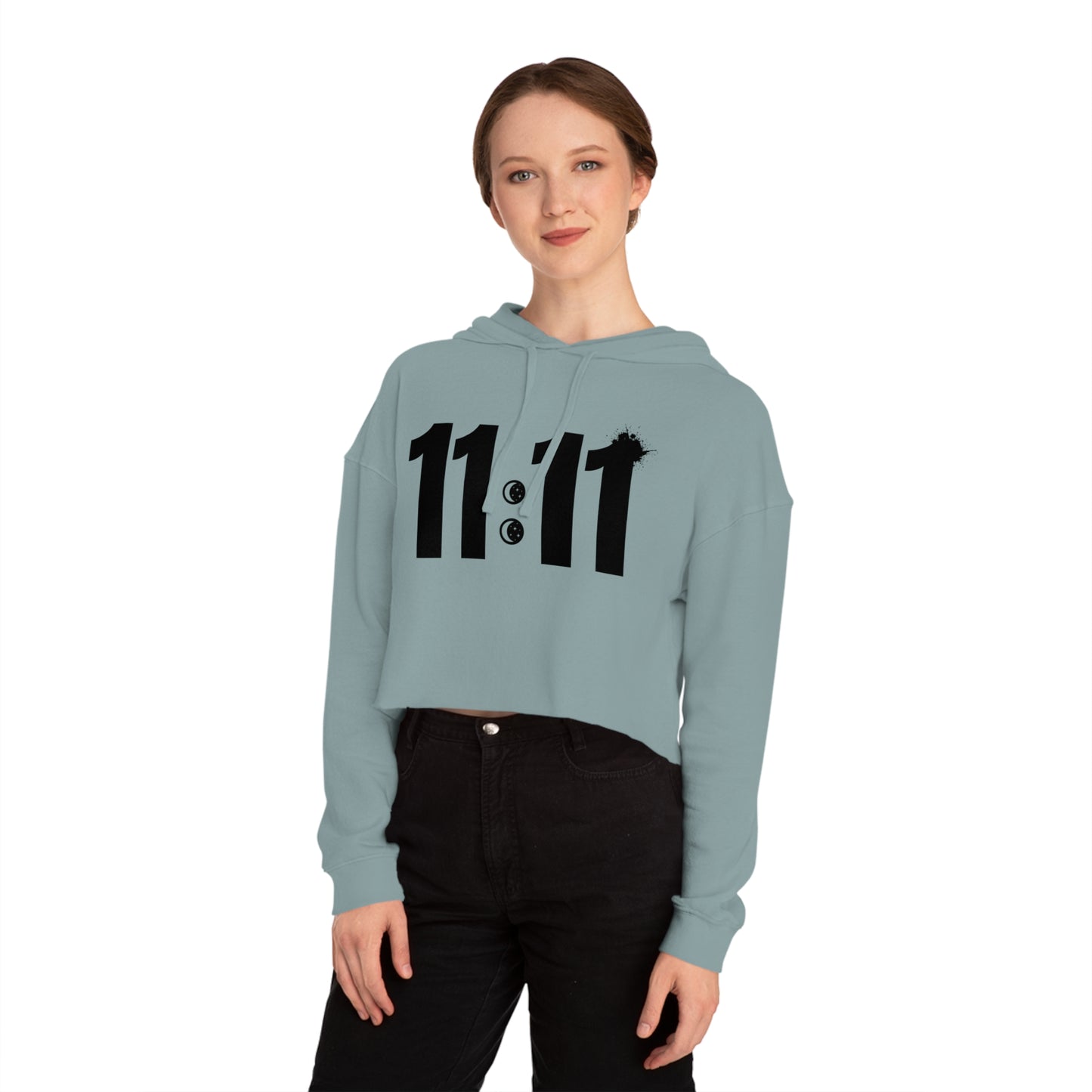 11:11 Cropped Hooded Sweatshirt