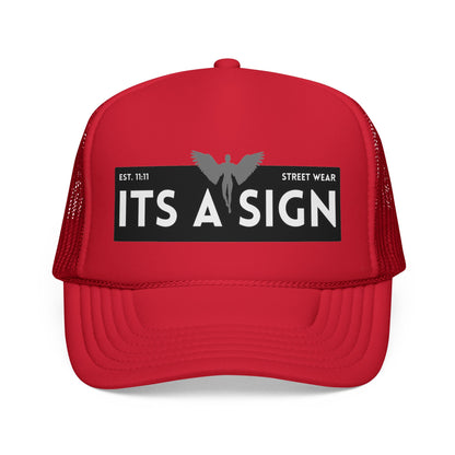 "It's A Sign" Trucker Hat — Vintage Streetwear Mesh Cap