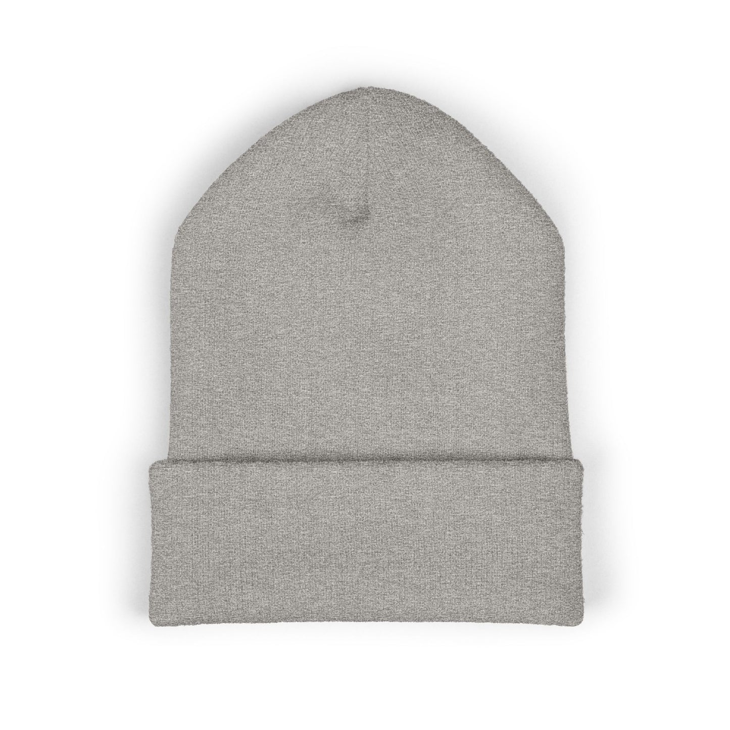 "It's A Sign" Embroidered Cuffed Beanie — Minimal Gothic Winter Hat