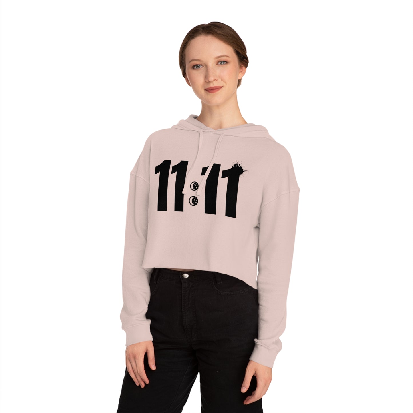 11:11 Cropped Hooded Sweatshirt