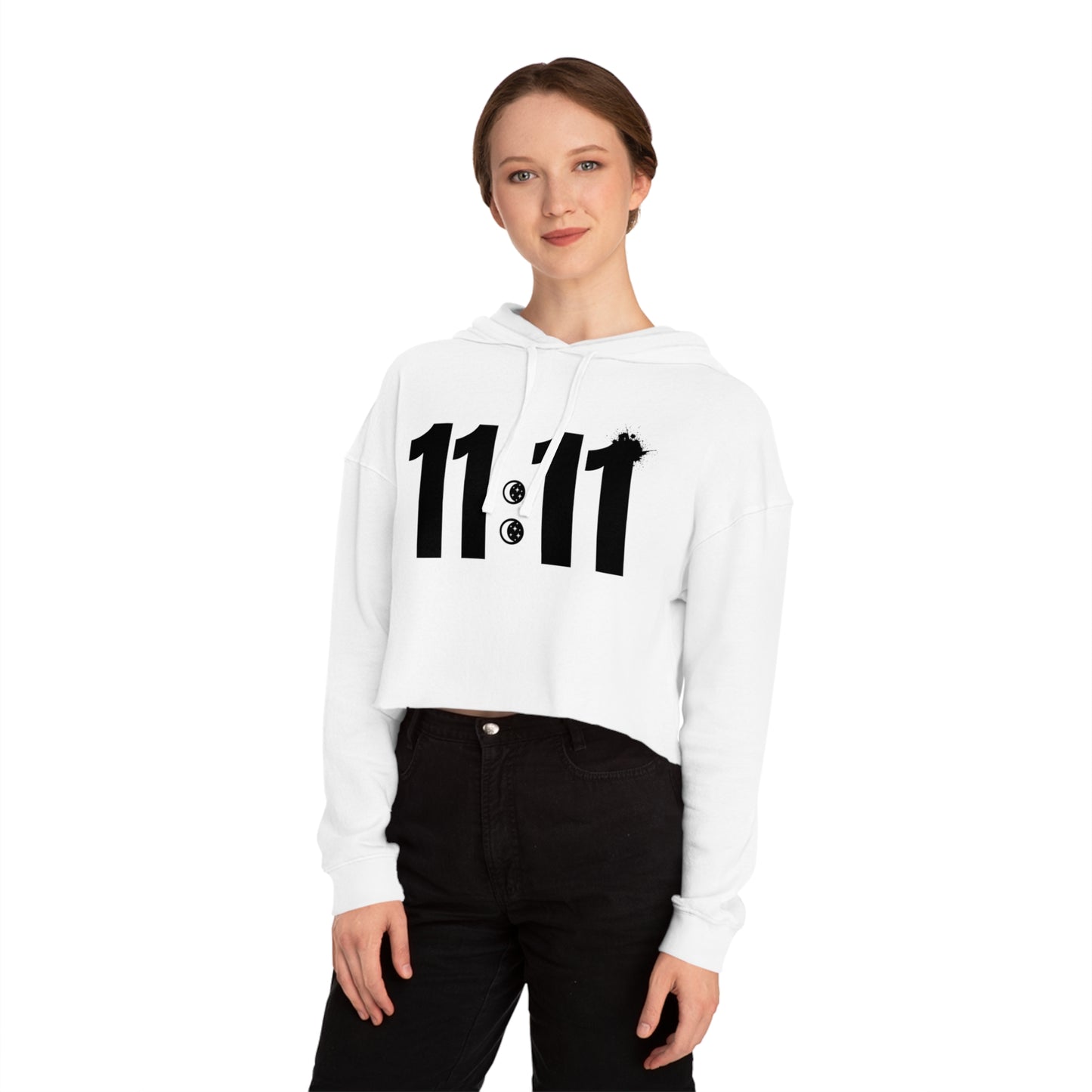 11:11 Cropped Hooded Sweatshirt