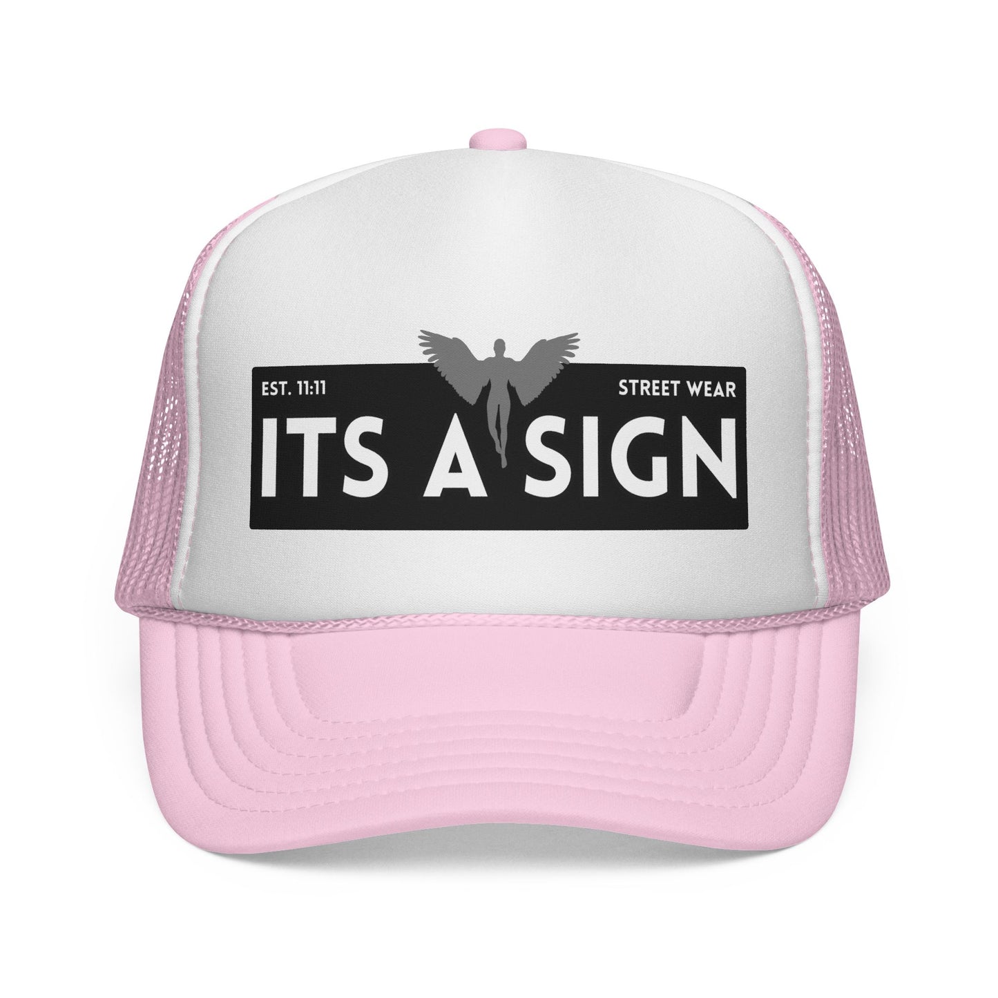 "It's A Sign" Trucker Hat — Vintage Streetwear Mesh Cap