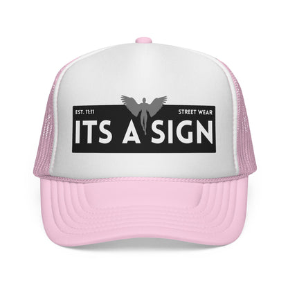 "It's A Sign" Trucker Hat — Vintage Streetwear Mesh Cap
