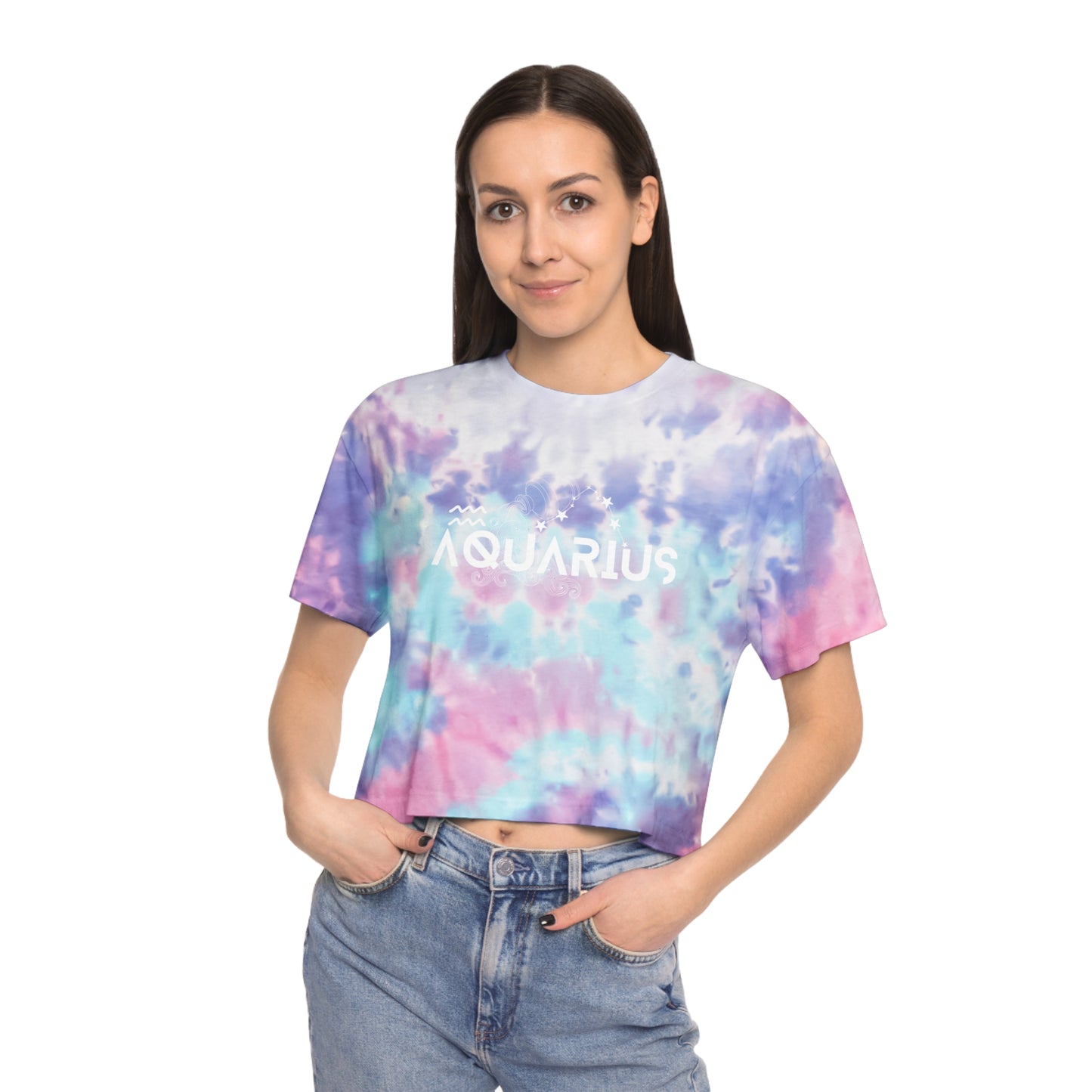 Aquarius Tie-Dye Crop Tee