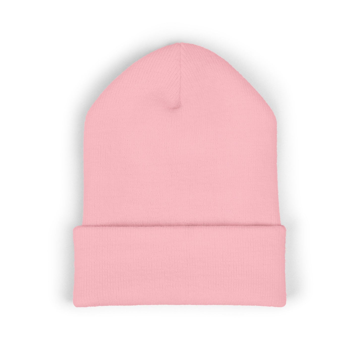 "It's A Sign" Embroidered Cuffed Beanie — Minimal Gothic Winter Hat