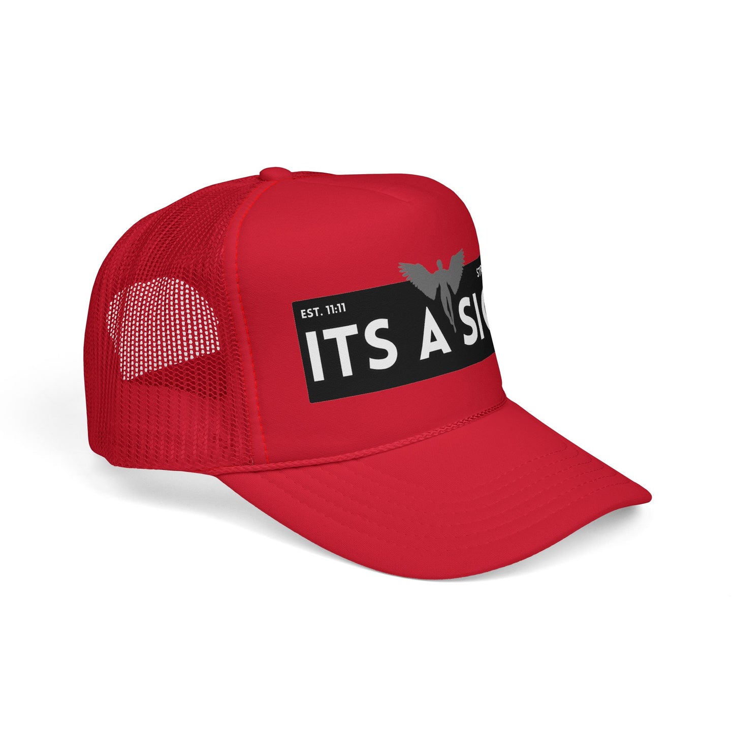 "It's A Sign" Trucker Hat — Vintage Streetwear Mesh Cap