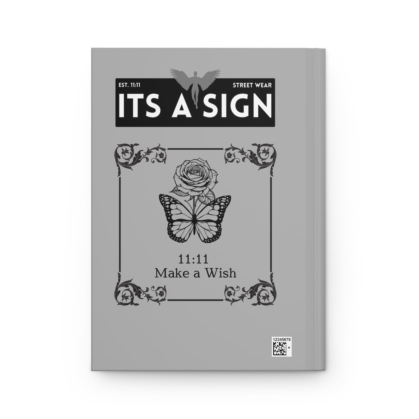 Eleven '11' Hardcover Journal — Minimal Angel Graphic Notebook