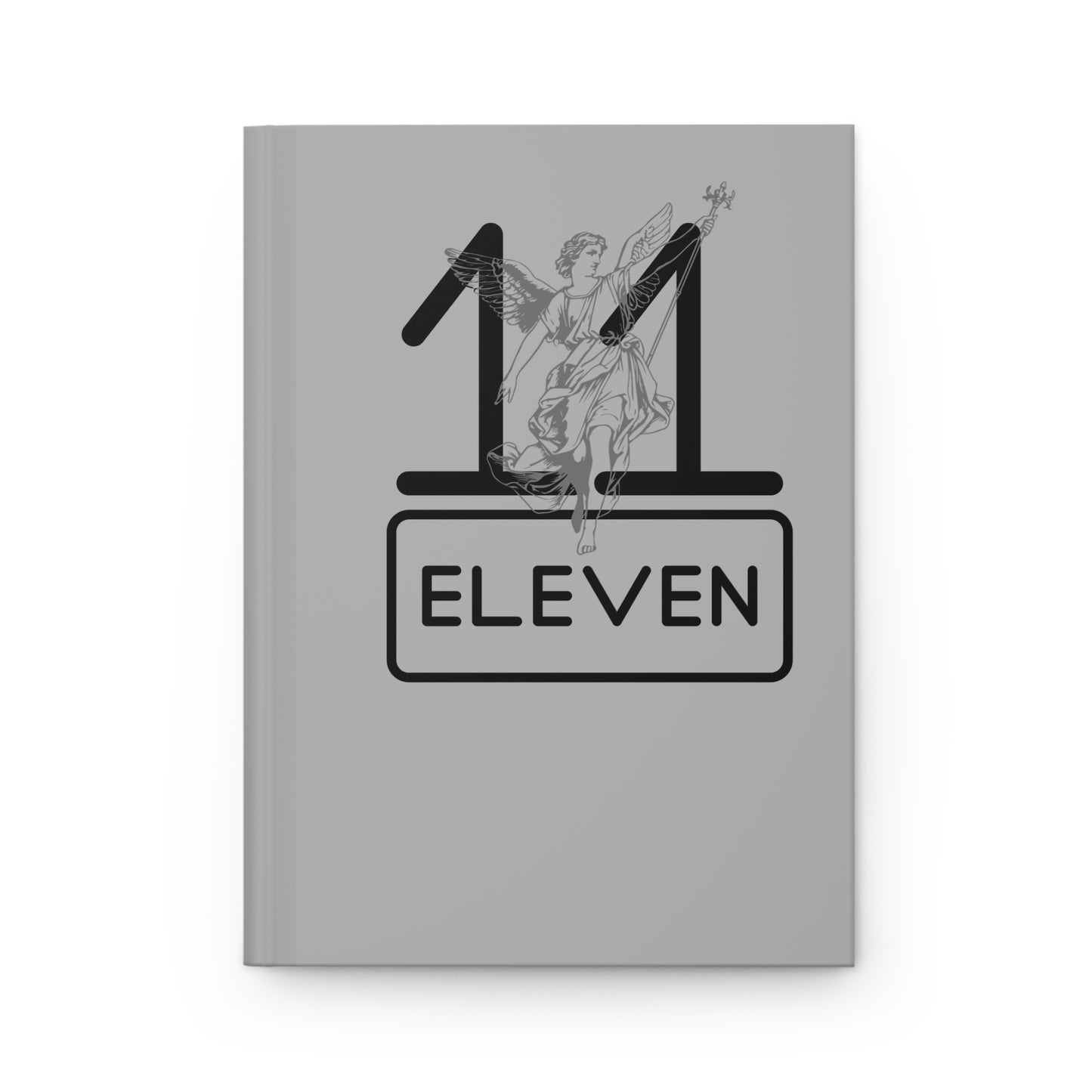 Eleven '11' Hardcover Journal — Minimal Angel Graphic Notebook